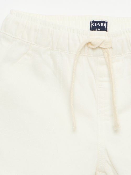 Unifarbene Denim-Shorts - Kiabi