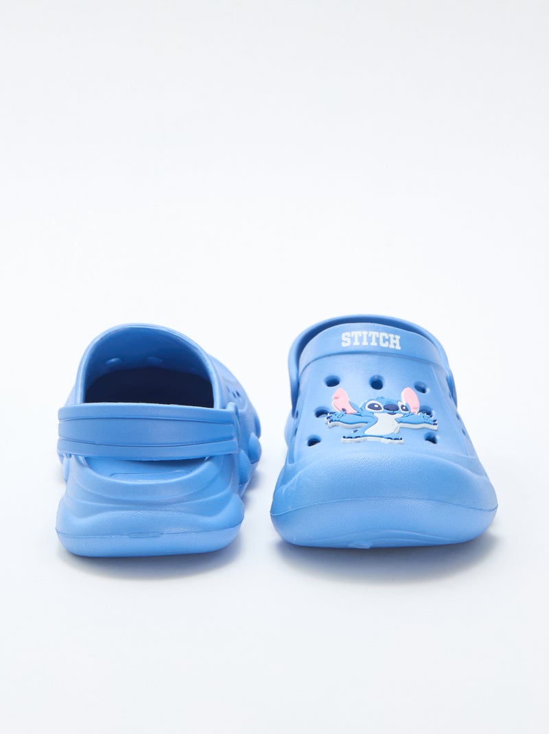 Unifarbene "Disney" "Stitch" Mules Blau - Kiabi