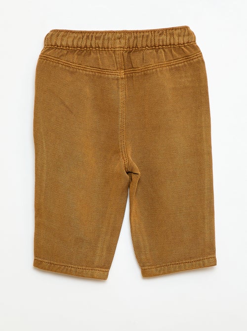 Unifarbene Hose aus weichem Material im Relaxed Fit - Kiabi