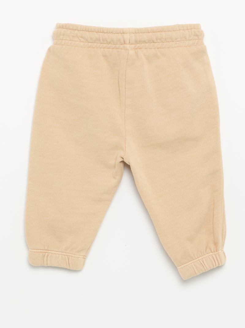 Unifarbene Jogginghose Beige - Kiabi