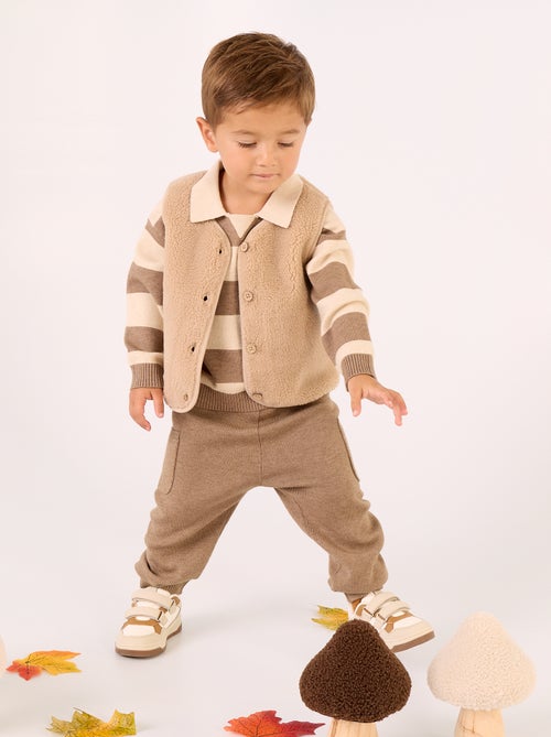 Unifarbene Strickhose - Kiabi