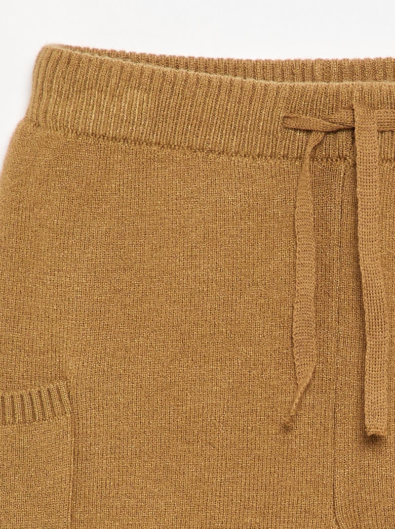 Unifarbene Strickhose Vert - Kiabi