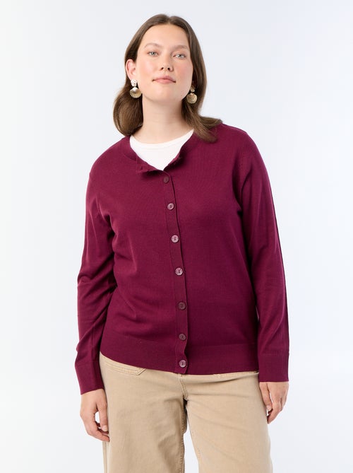 Unifarbene Strickjacke - Kiabi Unifarbene Strickjacke - Kiabi