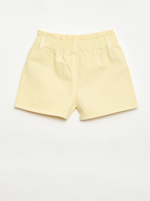 Unifarbene Twill-Shorts - Kiabi