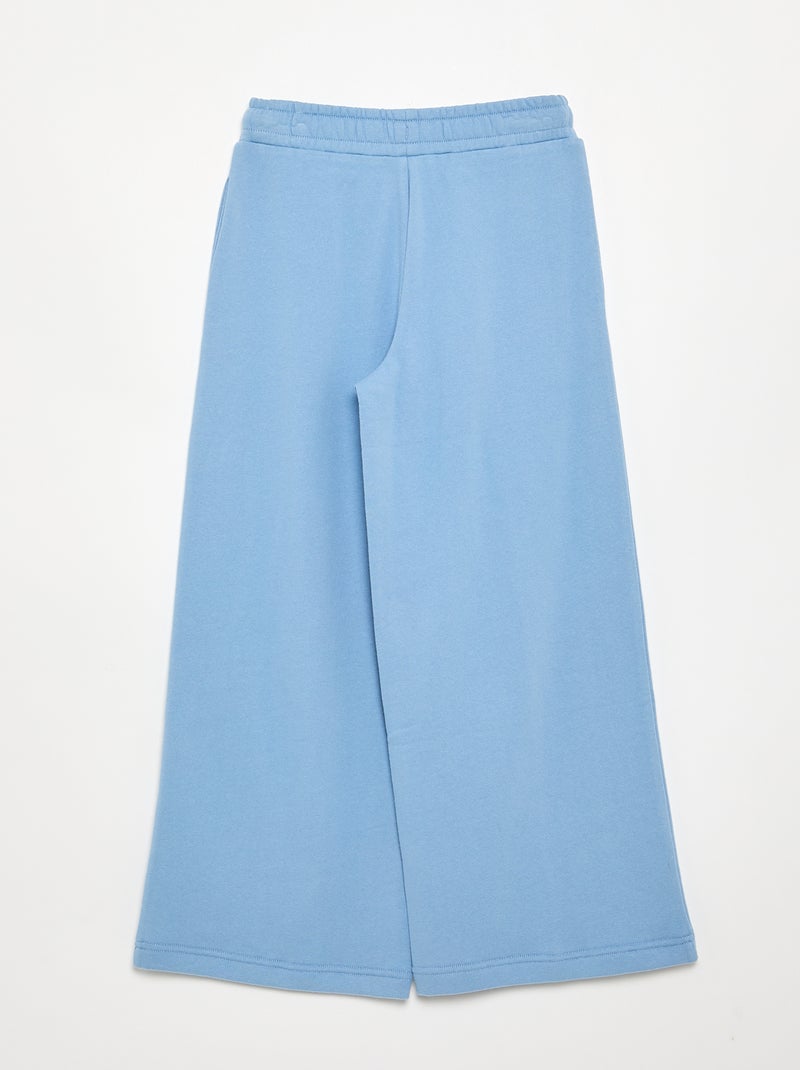 Unifarbene Wide-Leg-Hose Blau - Kiabi