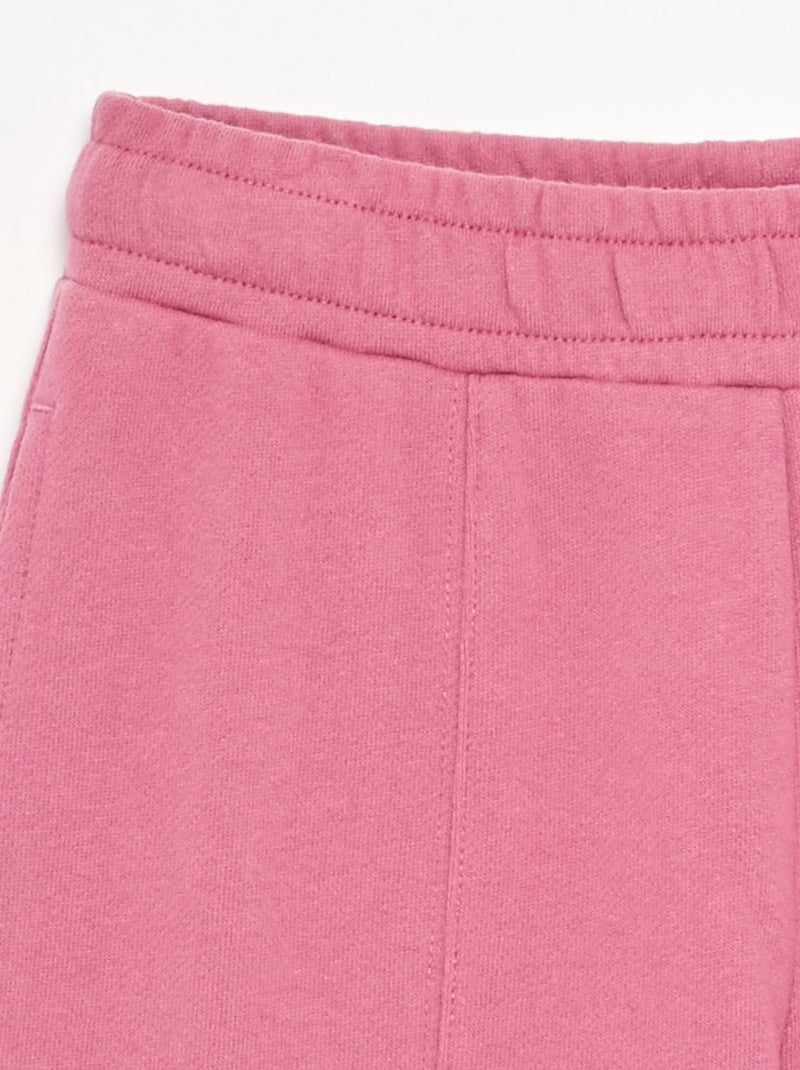 Unifarbene Wide-Leg-Hose Rosa - Kiabi