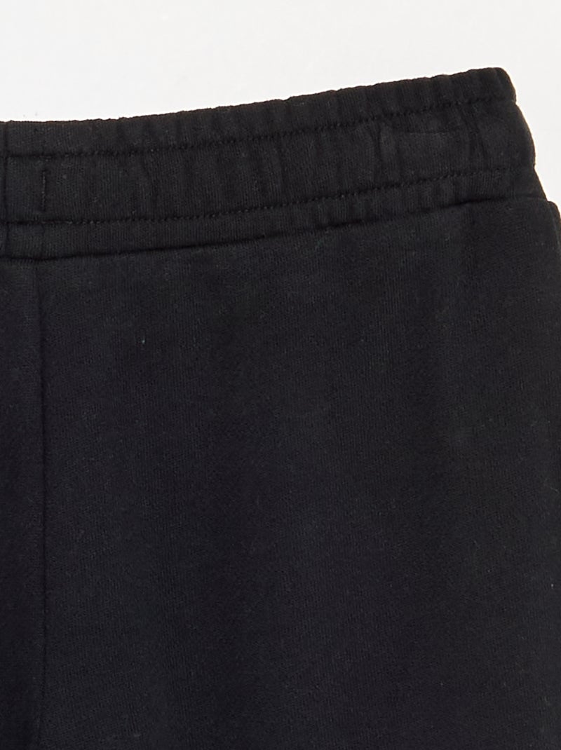 Unifarbene Wide-Leg-Hose Schwarz - Kiabi