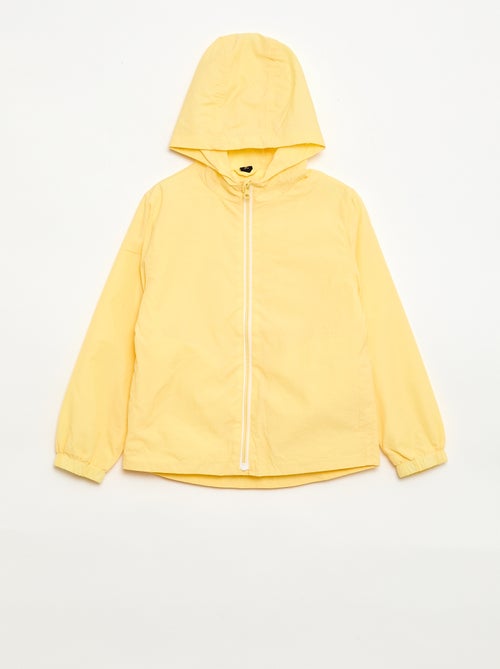 Unifarbene Windjacke, die sich in der Kapuze verstauen lässt - Kiabi
