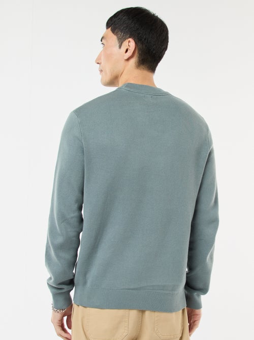 Unifarbener Rundhals-Pullover - Kiabi Unifarbener Rundhals-Pullover - Kiabi