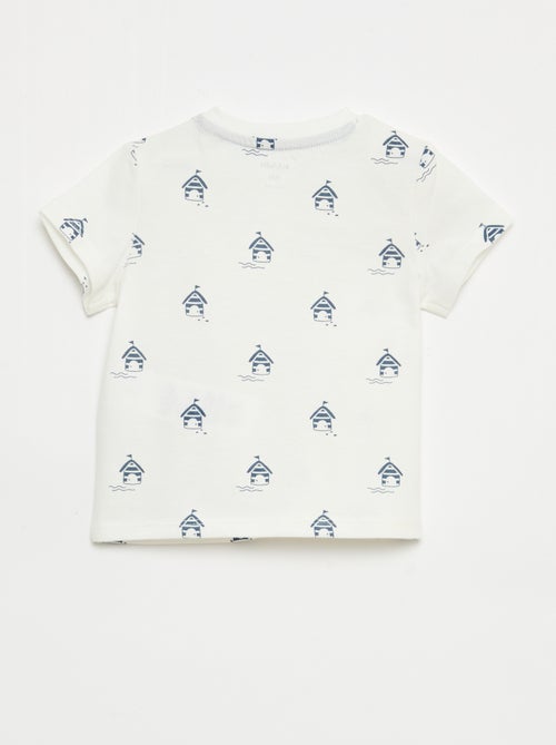 Unifarbenes Baumwoll-Jersey T-Shirt - Kiabi