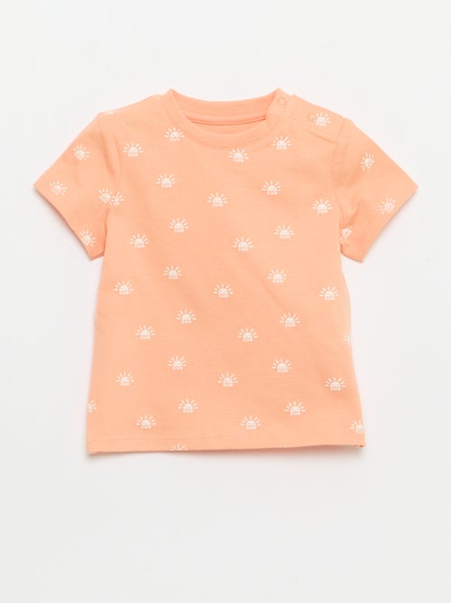 Unifarbenes Baumwoll-Jersey T-Shirt - Kiabi Unifarbenes Baumwoll-Jersey T-Shirt - Kiabi