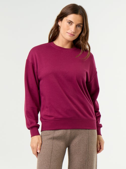 Unifarbenes French Terry Sweatshirt - Kiabi