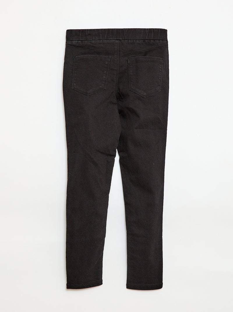 Unifarbenes Jegging Schwarz - Kiabi