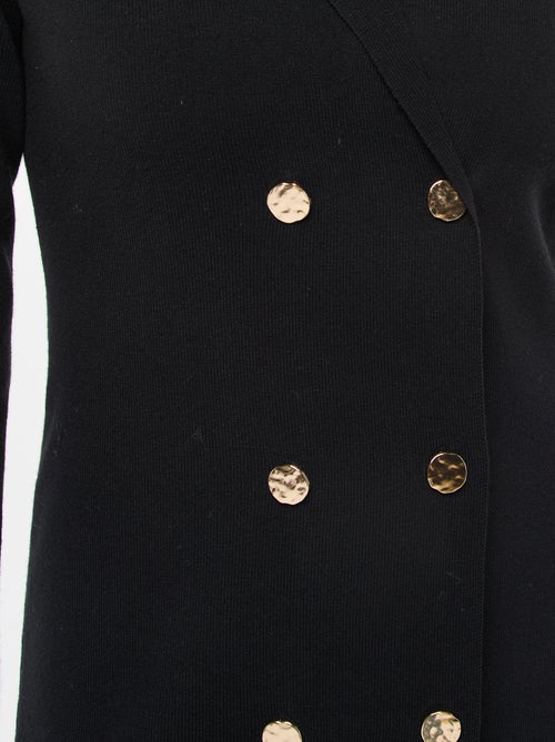 Unifarbenes Kleid mit doppelter Knopfleiste - Kiabi