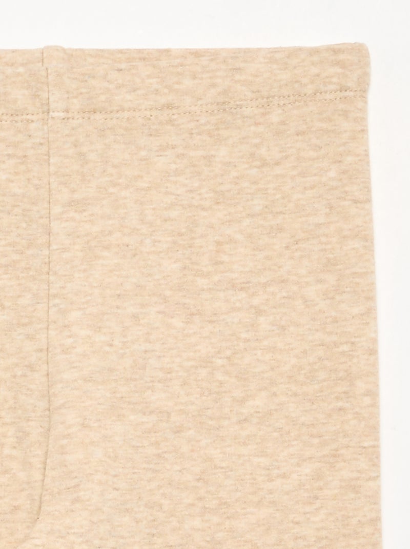 Unifarbenes Legging Beige - Kiabi