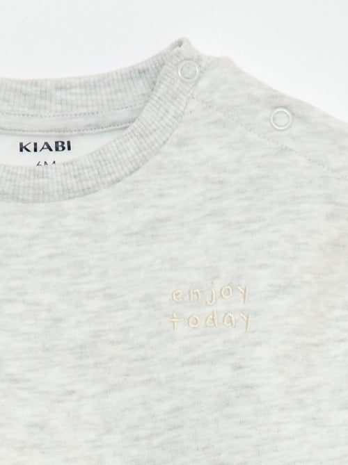 Unifarbenes Molton-Sweatshirt - Kiabi