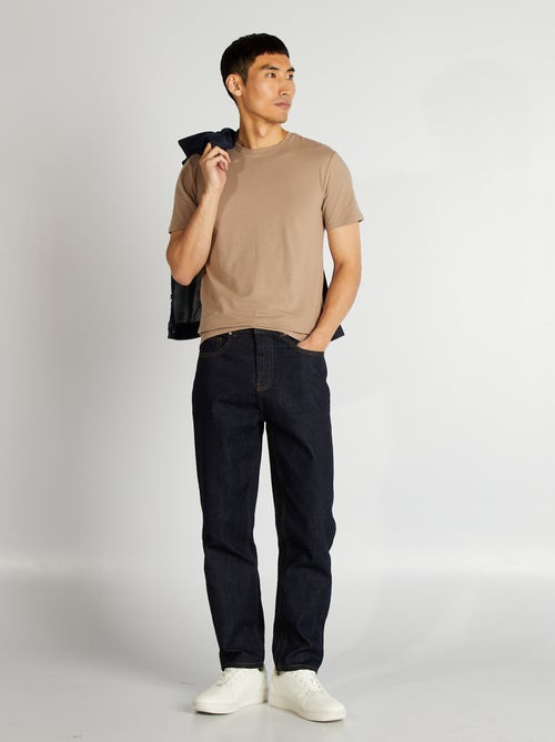 Unifarbenes T-Shirt - Slim Fit - Kiabi