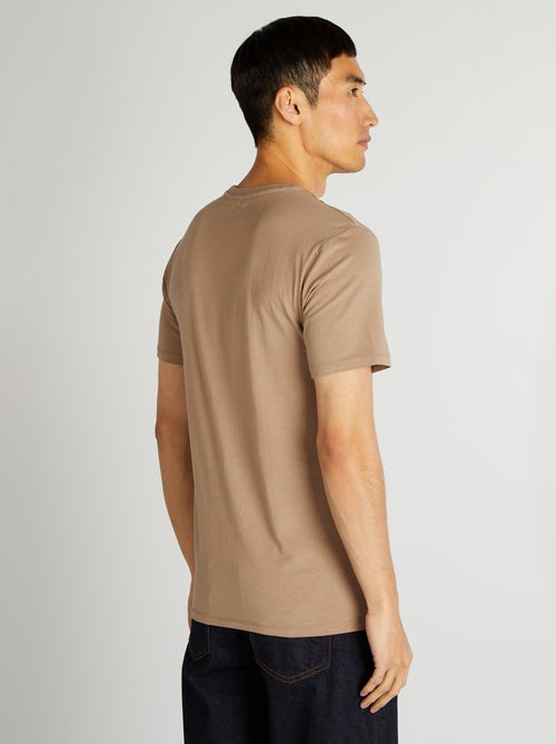 Unifarbenes T-Shirt - Slim Fit - Kiabi