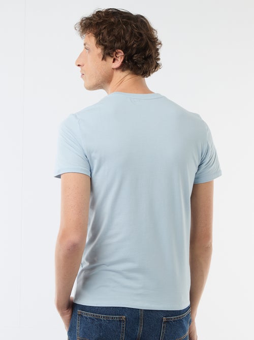 Unifarbenes T-Shirt - Slim Fit - Kiabi