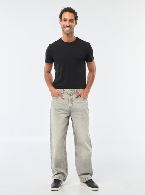Unifarbenes T-Shirt - Slim Fit - Kiabi