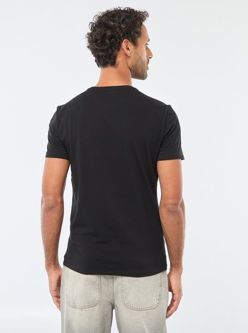 Unifarbenes T-Shirt - Slim Fit - Kiabi