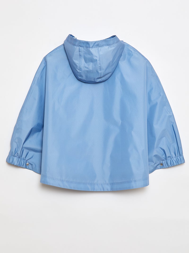 Unisex-Poncho mit Kapuze - einfach anzuziehende Kollektion Blau - Kiabi