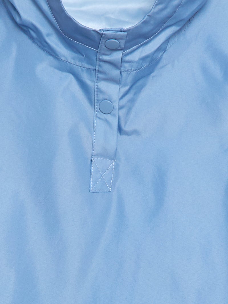 Unisex-Poncho mit Kapuze - einfach anzuziehende Kollektion Blau - Kiabi