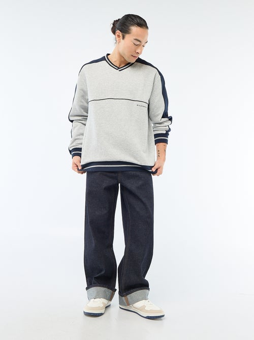 V-Ausschnitt Sweatshirt aus French Terry - Kiabi