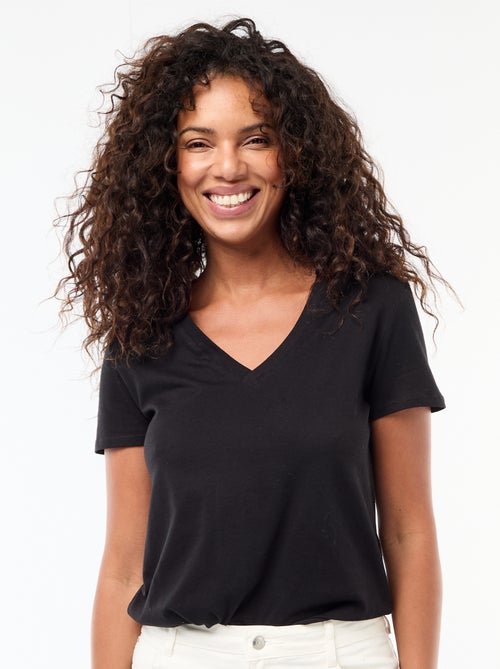 V-Ausschnitt T-Shirt - Kiabi