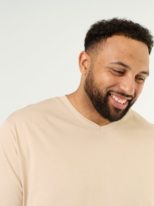 V-neck jersey T-shirt - Kiabi