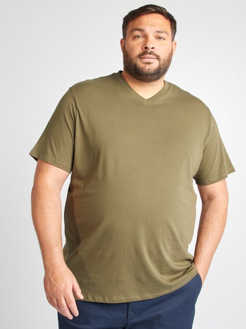 V-neck jersey T-shirt - Kiabi