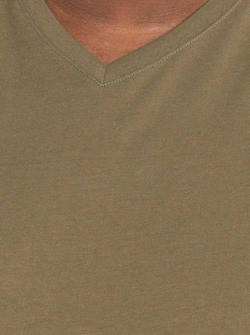 V-neck jersey T-shirt - Kiabi