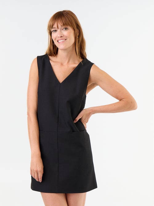 V-Neck Pinafore Dress - Kiabi