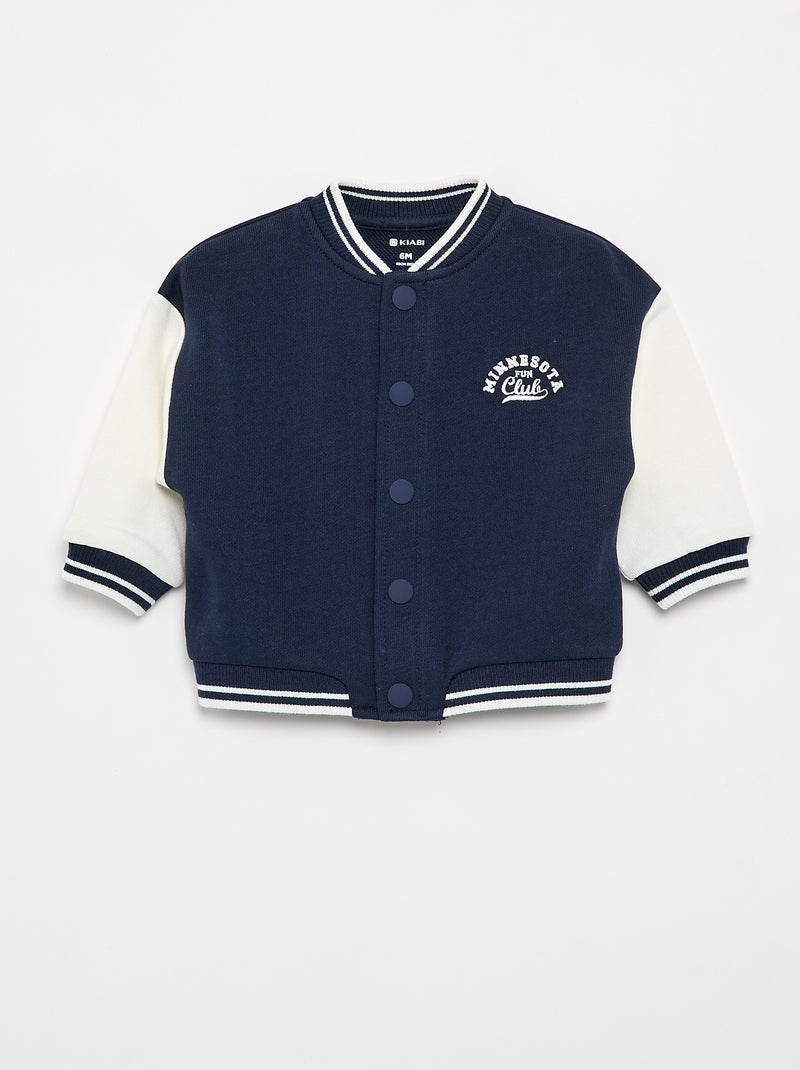 Varsity-style jacket Blue - Kiabi