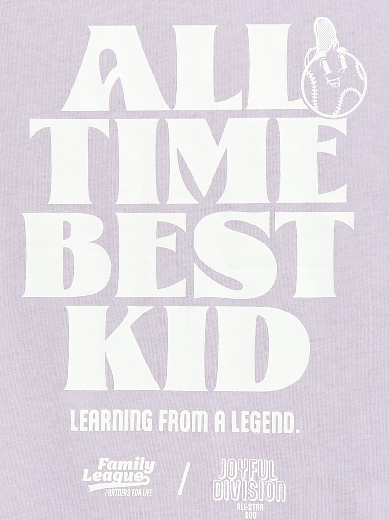 Vatertags-T-Shirt mit Spruch Lila - Kiabi