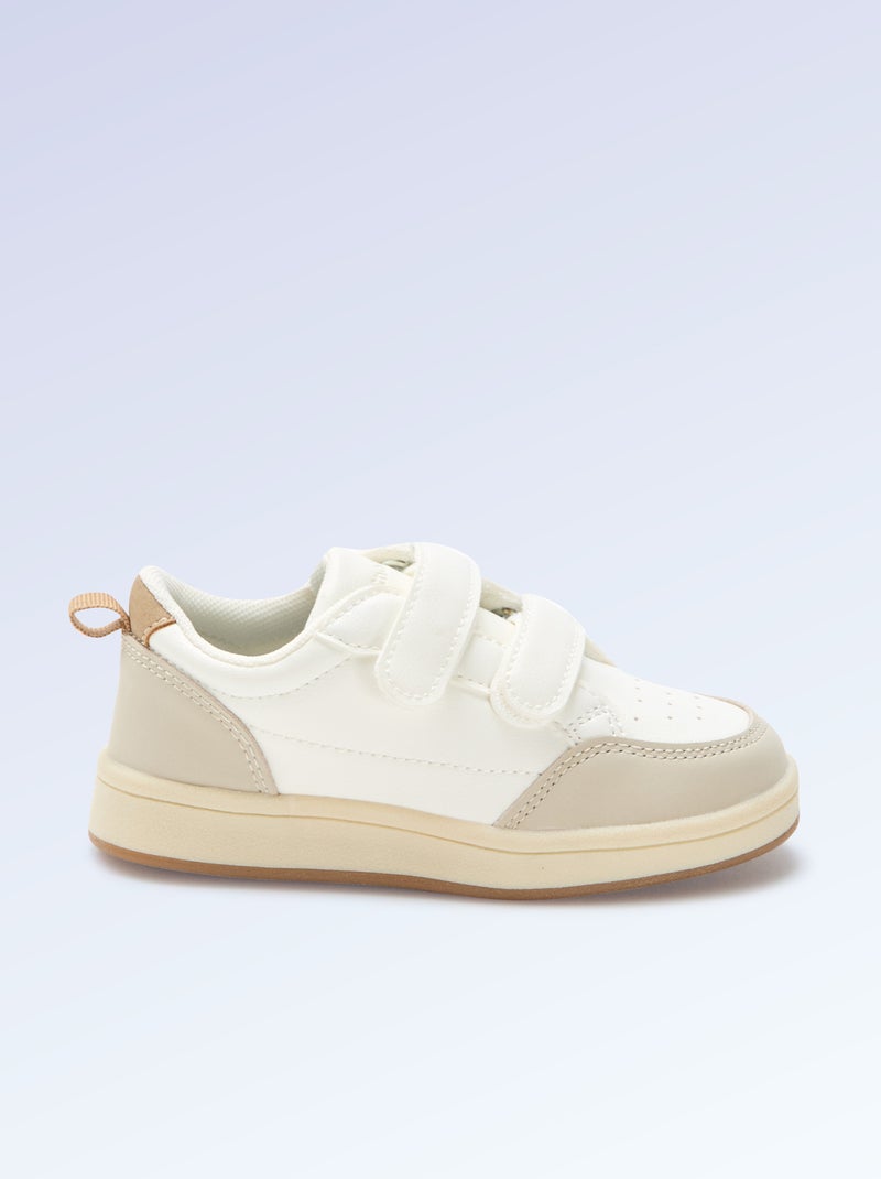 Velcro Sneakers - 'Walking' Motor Skills Level 4 - Kitchoun Beige - Kiabi