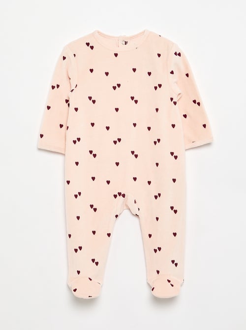 Velour Sleepsuit - Kiabi