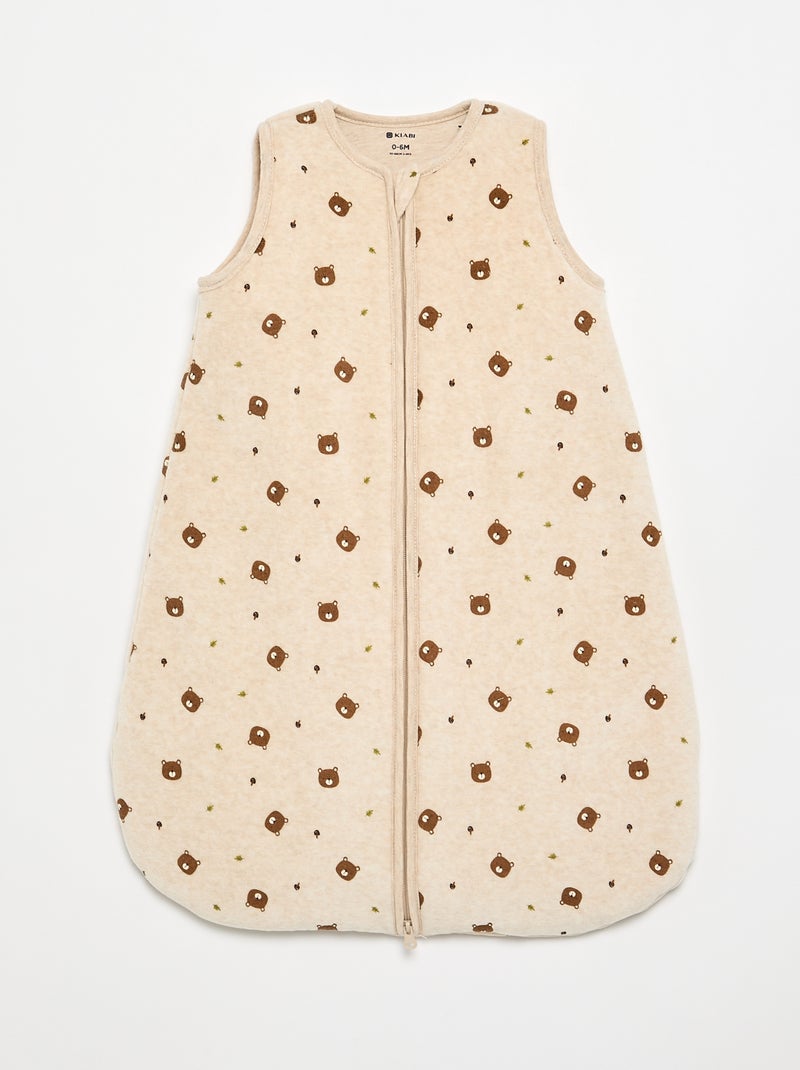 Velvet Baby Sleep Bag Brown - Kiabi