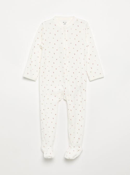 Velvet Baby Sleepsuit - Kiabi