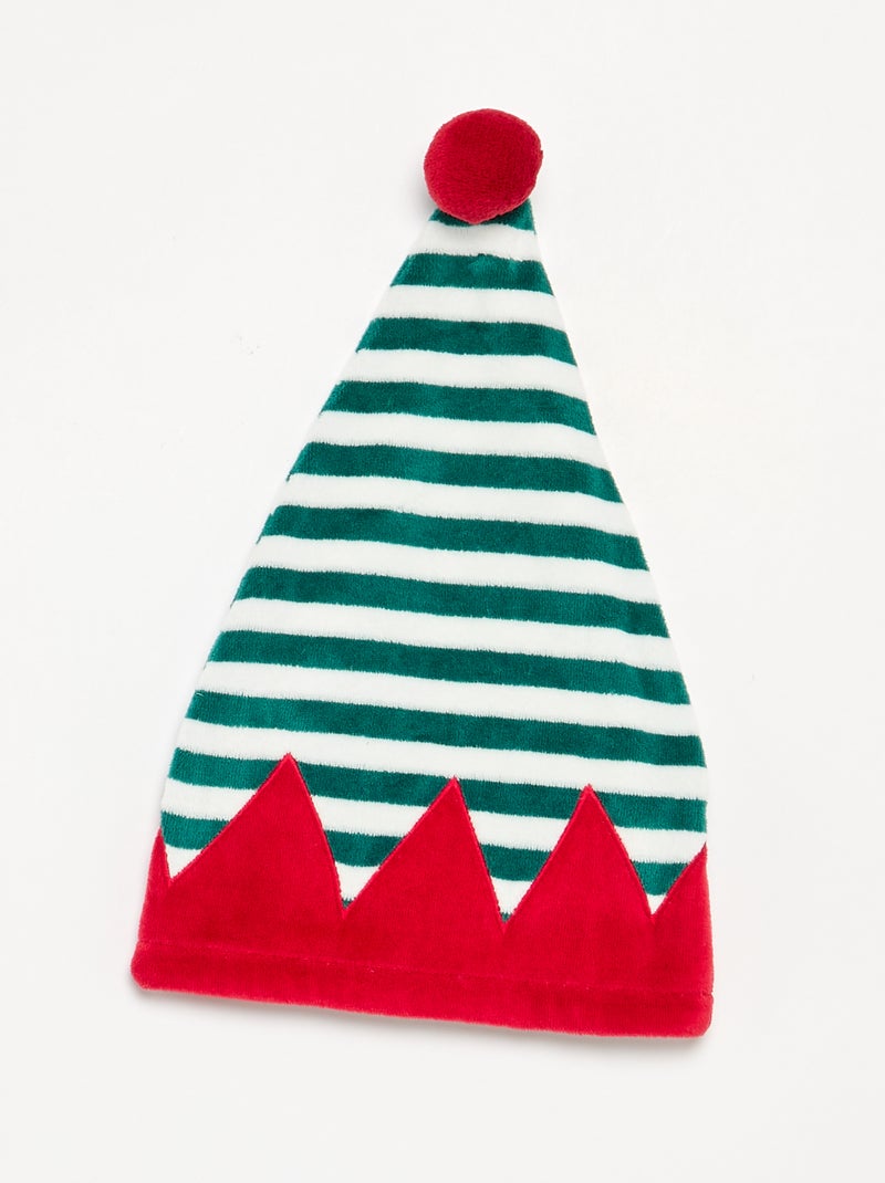 Velvet 'Christmas' 2-Piece Set: Sleepsuit & Hat Green - Kiabi