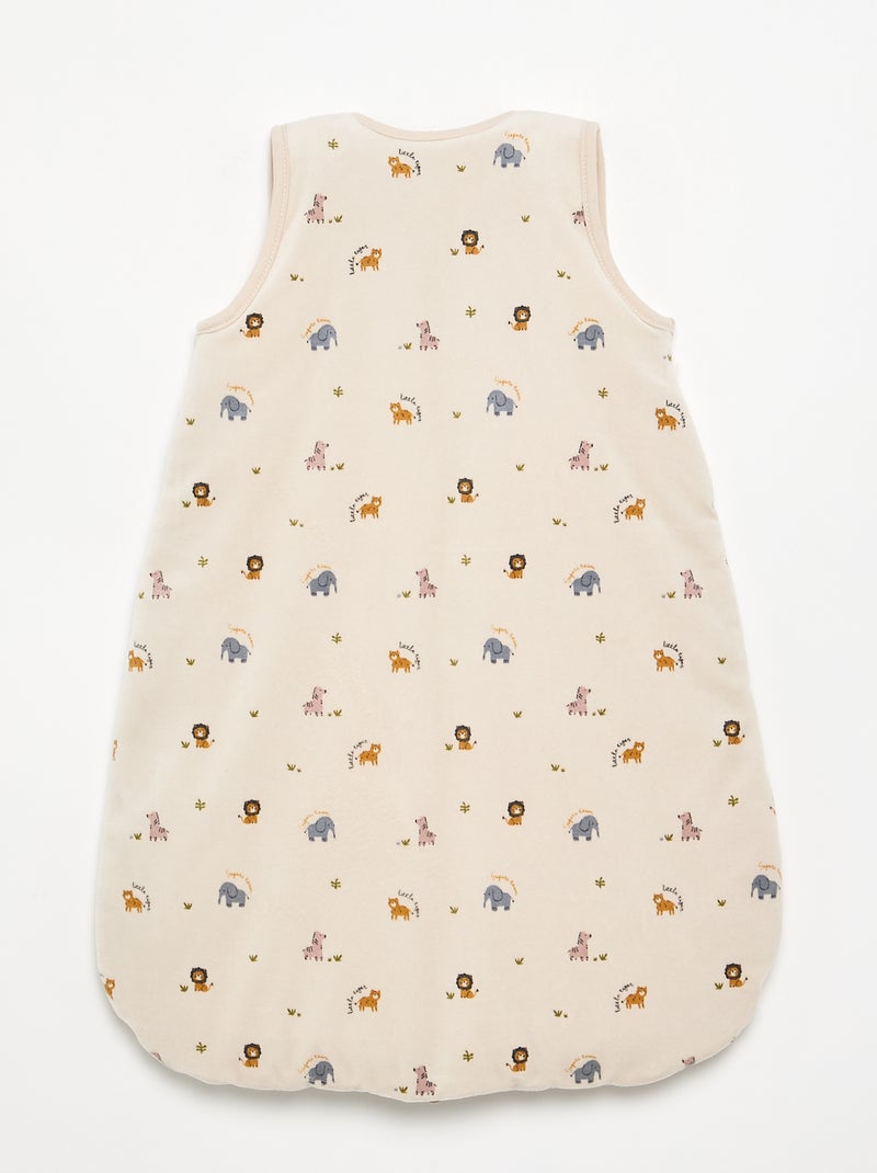 Velvet Sleep Sack Beige - Kiabi