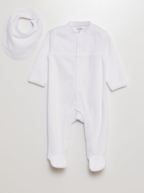 Velvet sleepsuit for ceremony - Kiabi Velvet sleepsuit for ceremony - Kiabi