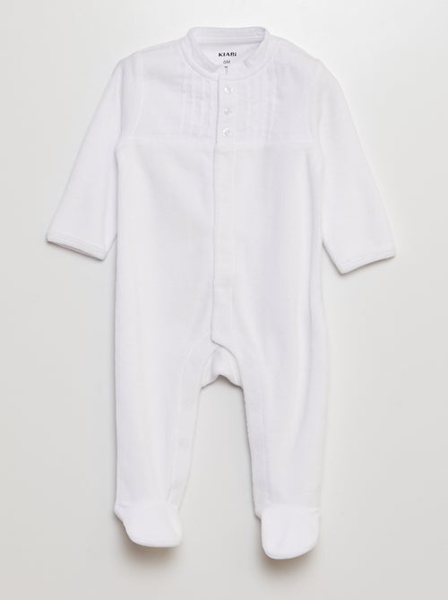 Velvet sleepsuit for ceremony - Kiabi Velvet sleepsuit for ceremony - Kiabi