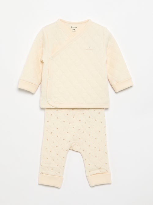 Verstellbarer, gesteppter 2-teiliger Pyjama - Kiabi