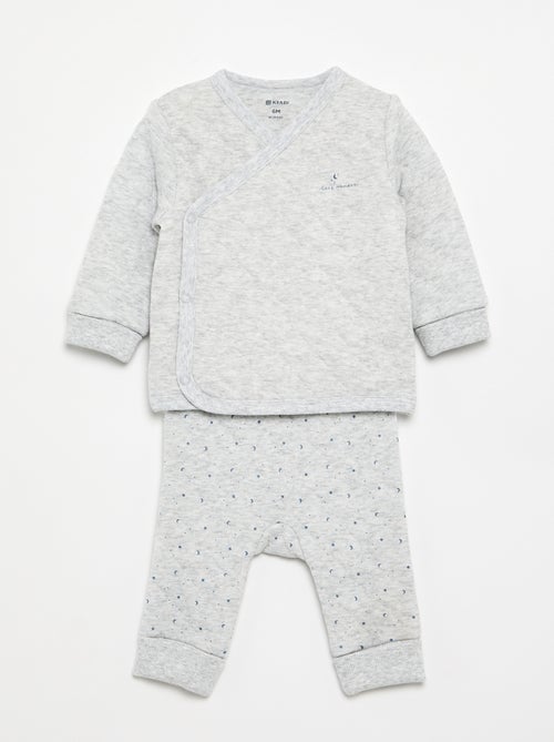 Verstellbarer, gesteppter 2-teiliger Pyjama - Kiabi