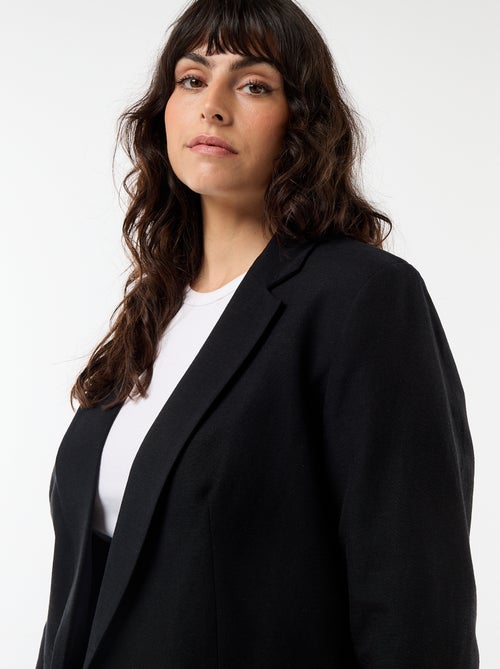 Veste blazer légère coupe longue - Kiabi