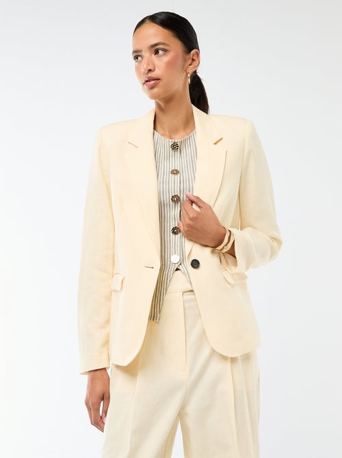 Veste blazer mi-longue - Kiabi