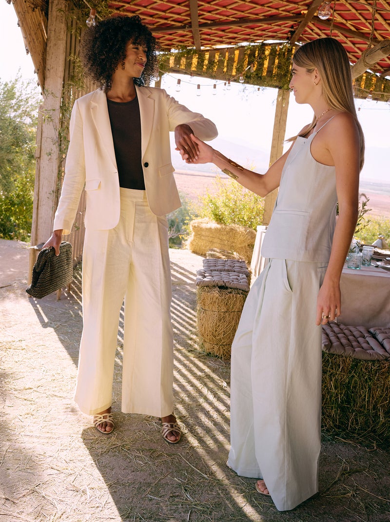 Veste blazer mi-longue Beige - Kiabi