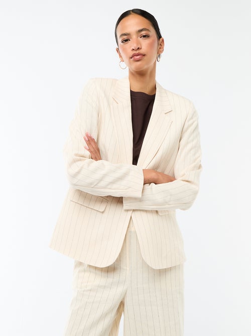 Veste blazer mi-longue - Kiabi