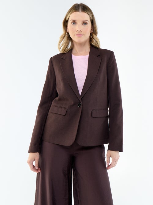 Veste blazer mi-longue - Kiabi